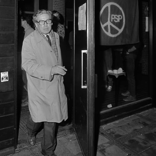 Fred van der Spek verlaat vroegtijdig het partijcongres, 1985