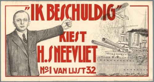 Verkiezingsposter Henk Sneevliet, namens de Revolutionair-Socialistische Partij (1933)