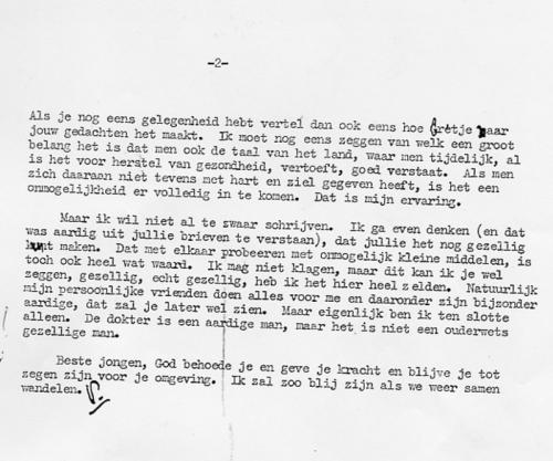 Tweede deel brief d.d. 2 november 1942 van Gerbrandy aan zijn oudste zoon
