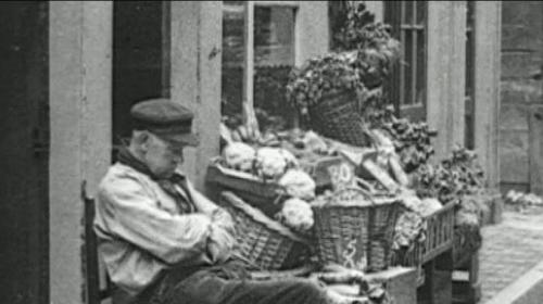 Een marktkoopman anno 1910