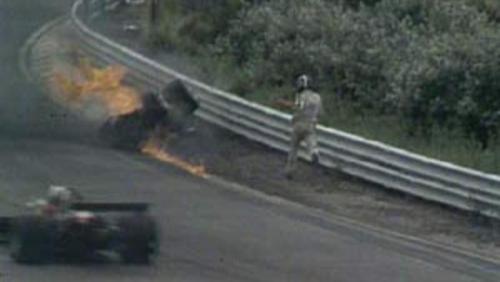 David Purley in paniek op het Circuit van Zandvoort