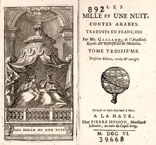 Franse vertaling van Duizend en één nacht (Antoine Galland, 1717)