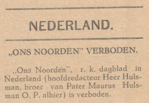 Artikel in Weekblad voor de Curacaosche eilanden, 12-05-1941