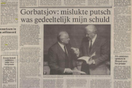 Diverse krantenartikelen uit de periode 1987-1996