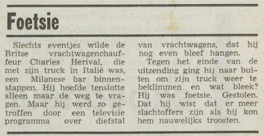 Foetsie - Het vrije volk democratisch-socialistisch dagblad 22-06-1974
