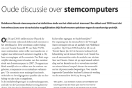 Oude discussie over stemcomputers
