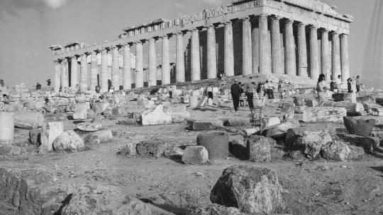 Het Parthenon van de Acropolis