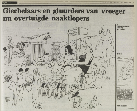 Giechelaars en gluurders zijn nu overtuigde naaktlopers, 1977