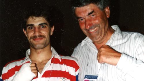Orhan Delibas met premier Lubbers na finale 1992