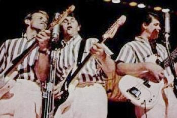 Beach Boys spelen op gitaar