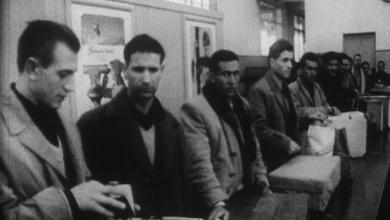 Spaanse gastarbeiders komen aan in Nederland, 1961