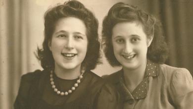 Ruth Binheim en haar zusje Hanna