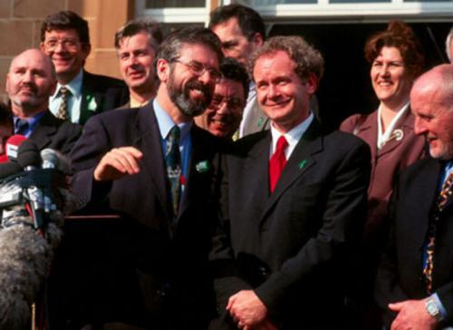 Gerry Adams en Martin McGuinness