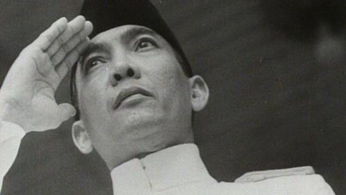 Soekarno na zijn beëdiging