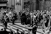 Inhuldiging koningin Juliana. Plechtigheid in de Nieuwe Kerk te Amsterdam