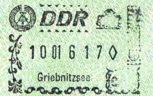 DDR-stempel grenovergang treinstation Griebnitzsee