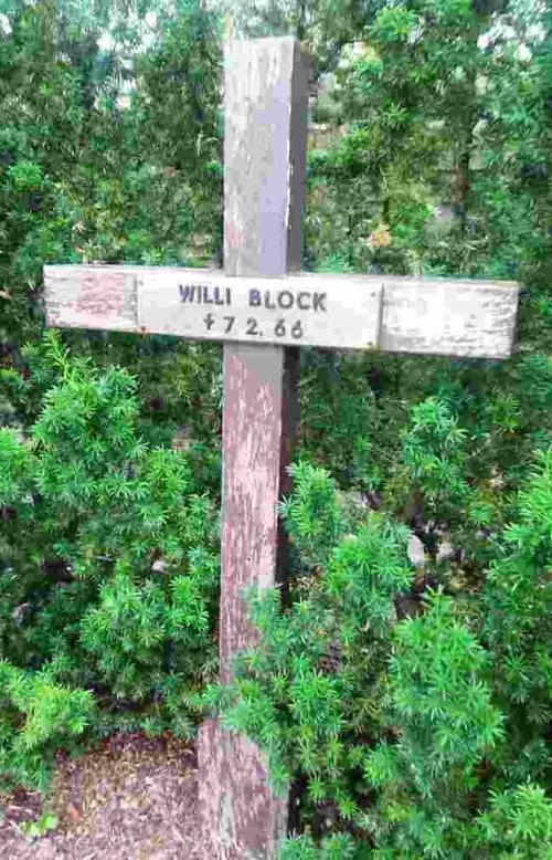 Gedenkkruis voor Willi Block (2011)