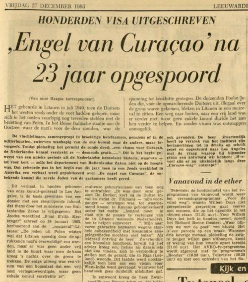 Leeuwarder Courant, 27 december 1963 (1e deel)