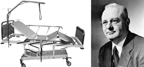 De door Midgley ontworpen polio-machine, waarin hij zelf op 2 november 1944 om het leven kwam